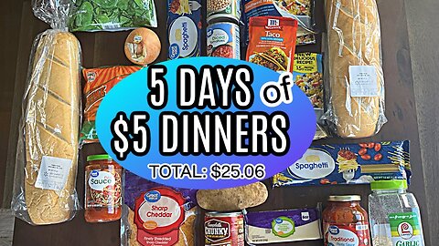 .5 Days of $5 Dinners FALL 2024!