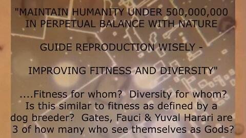 ( -0379 ) They Supposedly Want To Engineer 'Fitness & Diversity' But Oops, They "Don't Know The Long Term Side Effects."