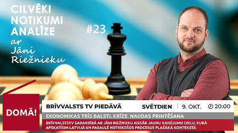 CILVĒKI, NOTIKUMI, ANALĪZE ar Jāni Riežnieku. Ekonomikas 3 balsti /Brīvvalsts TV 78#/