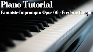 Fantaisie-Impromptu Opus 66 - Frederic Chopin [Piano Tutorial] (Synthesia)