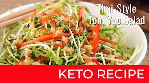 Thai Style Tom Yao Salad | Keto Diet Recipes