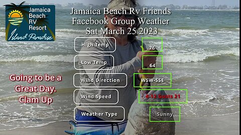 Sat 3/25/23 Weather JBRV