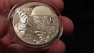 2018 World War I Centenial Silver Dollar