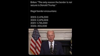 Trump fault border problems says Biden