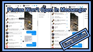 I Can't Open Pictures In Messenger (Facebook Messenger Problem / www.messenger.com) - Easy Solution!