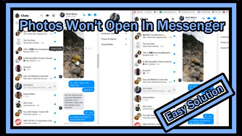 I Can't Open Pictures In Messenger (Facebook Messenger Problem / www.messenger.com) - Easy Solution!