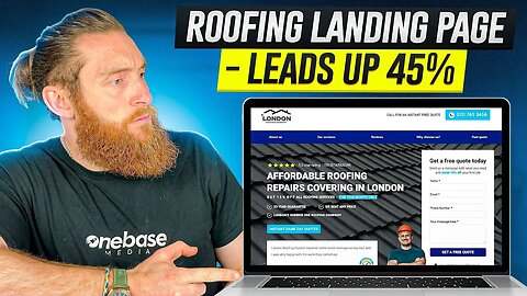 High Converting Roofing Landing Page