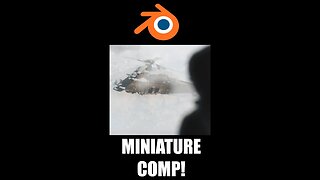 How to Composite Miniatures in Blender! #shorts #vfx #blender3d