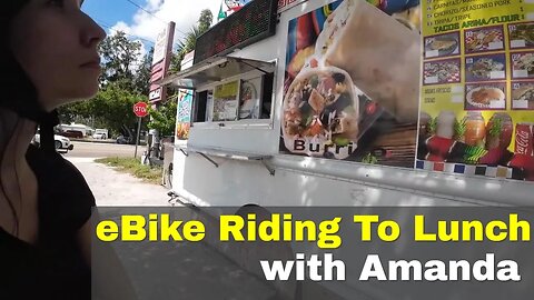eBike Riding to Lunch with Amanda | And The Race Home!!!