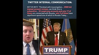 TWITTER FILES and RUSSIAGATE - False Claims Of Russian Election Interference confirmed