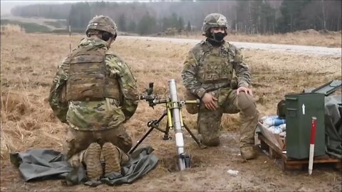 U.S. Army Paratroopers Conduct Mortar Live-Fire