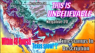 Potential Texas Snow Coming! Tornado In-Depth Forecast - The WeatherMan Plus