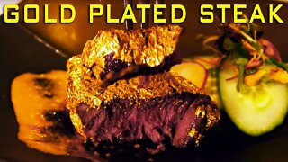 24K Gold Plated Steak