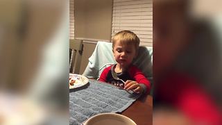 "Toddler Boy’s First Jalapeno"