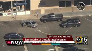 Glendale officer seriously hurt during shootout with suspect