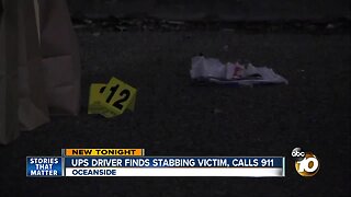 UPS driver finds stabbing victim, calls 911