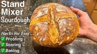 Easy Method for Making Sourdough Bread with a Stand Mixer
