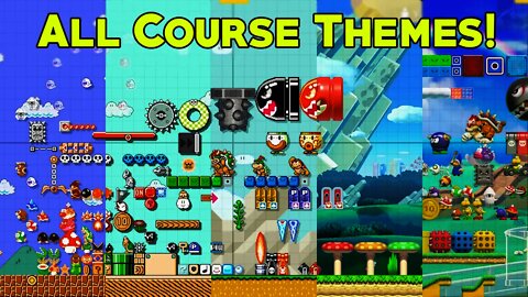 Super Mario Maker 2 - All Course Themes (All Objects, Enemies, & Items)