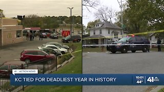 KC tied for deadliest year in city's history