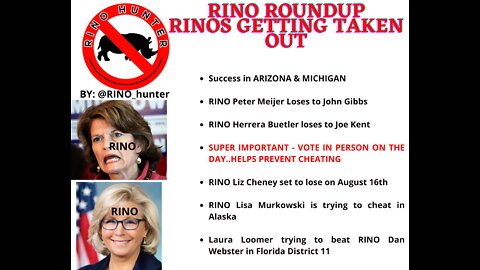 RINO Roundup: RINOs Getting Taken Out