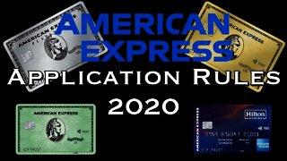 AMEX Application Rules: 2020 Update