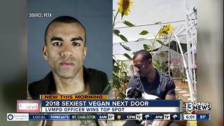 Las Vegas cop named sexiest vegan