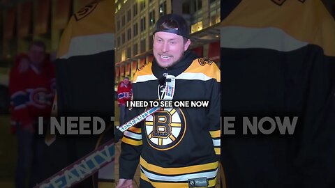Bruins fan: "I NEED A CUP GUYS" 🤣