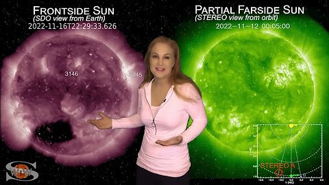 A Dark Coronal Hole & New Bright Regions | Space Weather News 11.17.2022