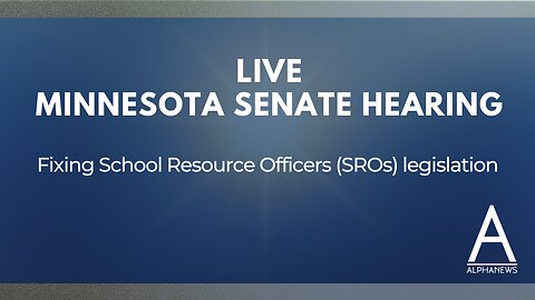 Live from the Minnesta Senate: Hearing on police officers in schools