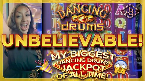 Unbelievable! My Biggest Dancing Drums Jackpot of All Time! 😱🎉