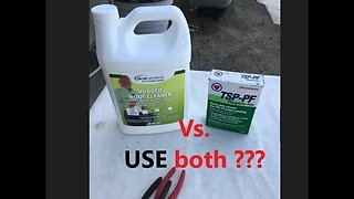 Rubber Roof Cleaner / TSP-PF Mix / How to Clean Before Painting DIY in 4D