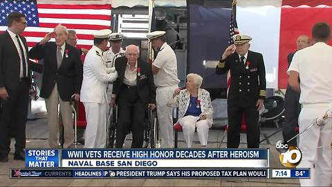 Five World War II veterans receive France's highest honor