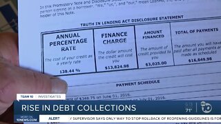 Rise in debt collections amid COVID-19