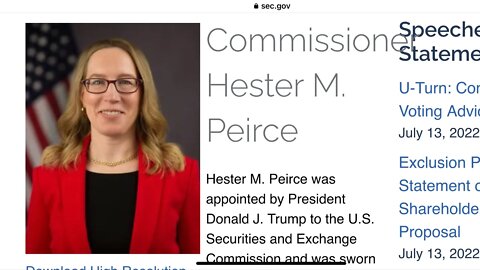 “Crypto Mom”Hester Pierce investigated for Ponzi scheme by SEC