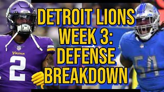 Detroit Lions Week 3: Defense Breakdown #detroitlions #nfl