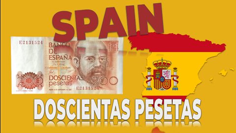 Old banknote: Spain Doscientas Pesetas 1980