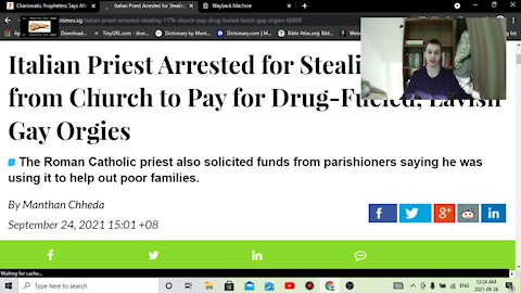 Catholic Priest Of Baal Steals 117K Dollars To Fund Sodomite Orgies