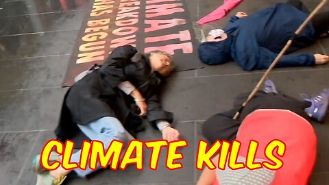 Climate Protesters Play Dead