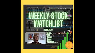 Weekly Watch List with vWAP Analysis (11/15/2020)