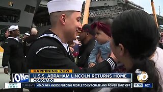 USS Abraham Lincoln returns home