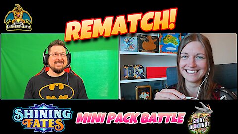 Shining Fates Mini Pack Battle Rematch w/ Heather | Shiny Hunting | Pokemon Cards Opening