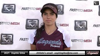 2027 Sophie Giles 4.0 GPA - First Base & Outfielder Softball Recruiting Skills Video Norcal Legends