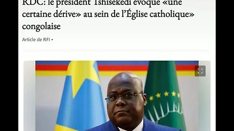 RDC: le président Tshisekedi évoque «une certaine dérive» au sein de l’Église catholique» congolaise