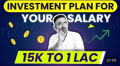 Investment plan for your Indian salary 15k to 1 lac