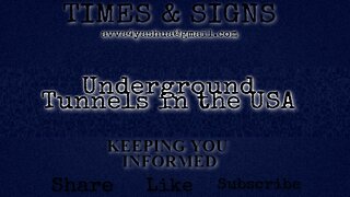 UNDERGROUND TUNNELS in the USA by TIMES & SIGNS