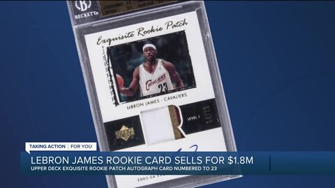 LeBron James rookie card sells for $1.8 million