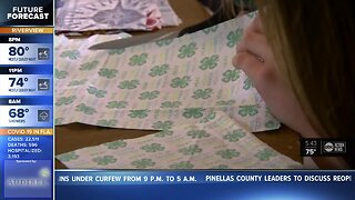 Two Pinellas County middle school girls help make masks