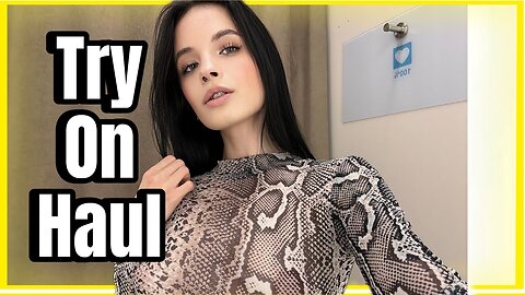 [4K] Transparent Outfits In Dressing Room | TRY ON HAUL shopping with Karina New clothes