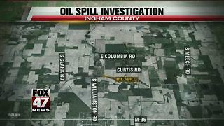 Oil spill in Ingham County being investigated