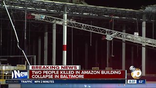 Two people killed in Amazon building collapse in Baltimore